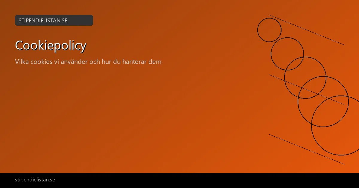 Cookiepolicy för Stipendielistan.se