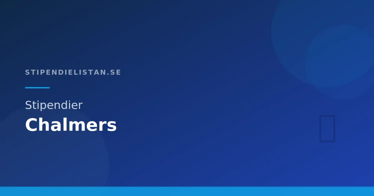 Stipendier Chalmers