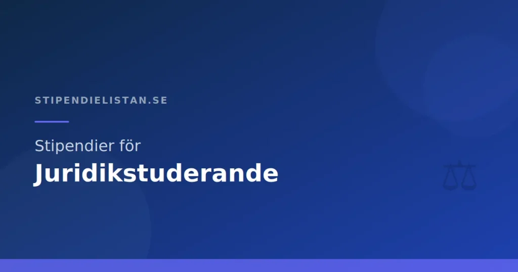 Stipendier för juridikstuderande