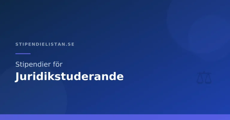 Stipendier för juridikstuderande