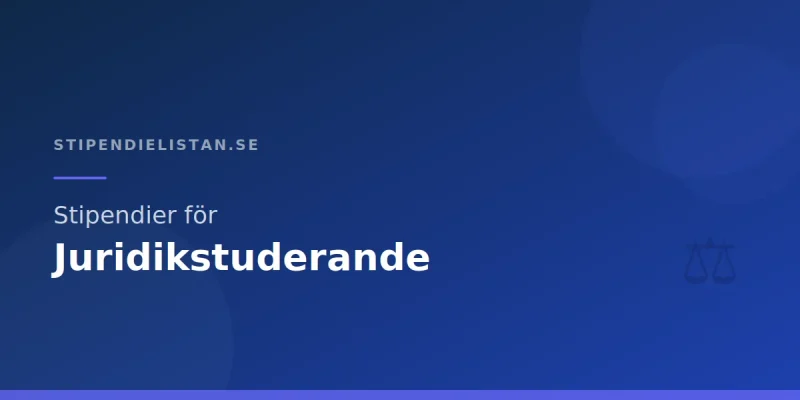 Stipendier för juridikstuderande