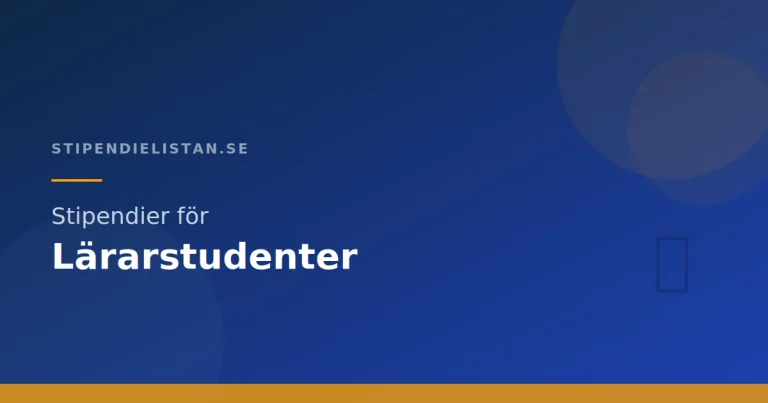 Stipendier för lärarstudenter – Så finansierar du din utbildning