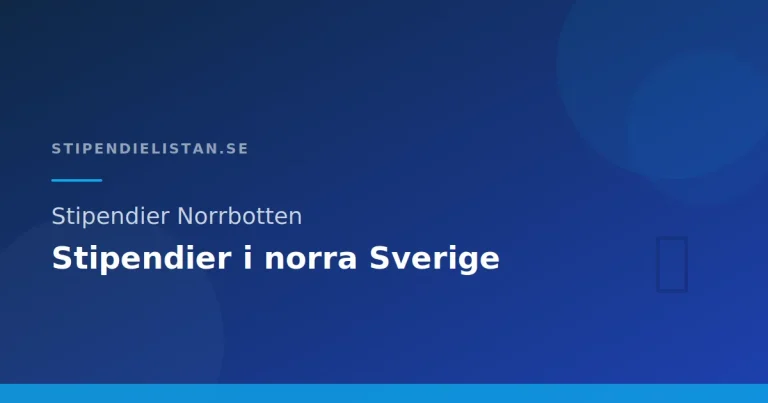 Stipendier Norrbotten – Stipendier i norra Sverige
