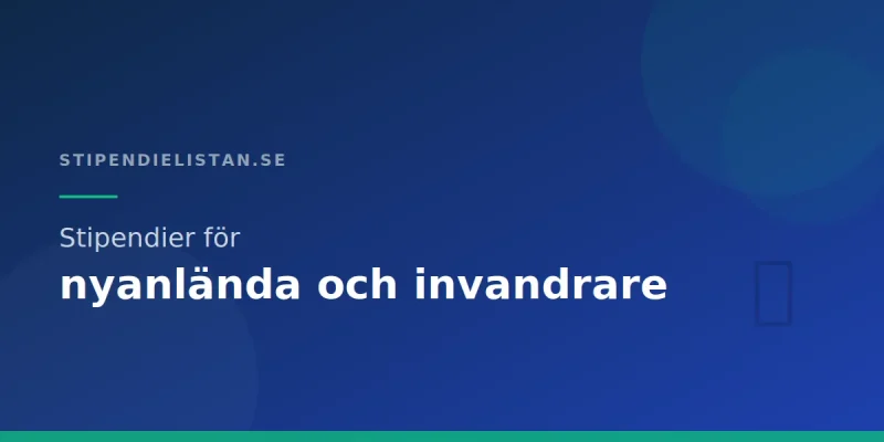 Stipendier för nyanlända och invandrare