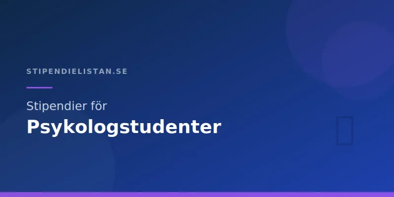 Stipendier för psykologstudenter