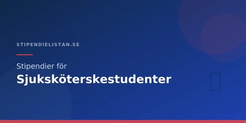 Stipendier för sjuksköterskestudenter – Komplett guide