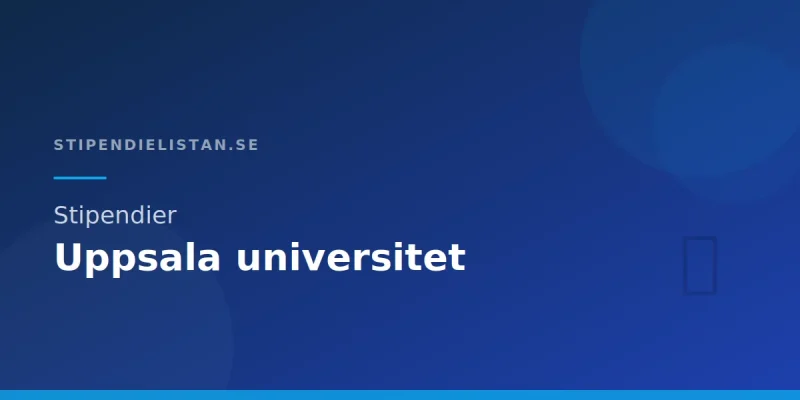 Stipendier Uppsala universitet