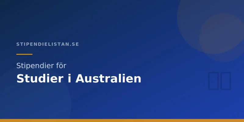Stipendier för studier i Australien