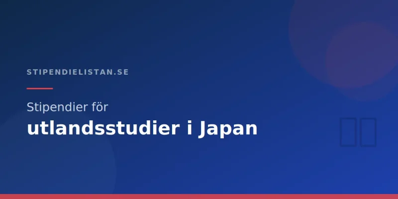 Stipendier för utlandsstudier i Japan