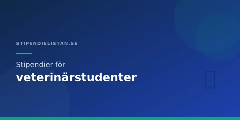 Stipendier för veterinärstudenter
